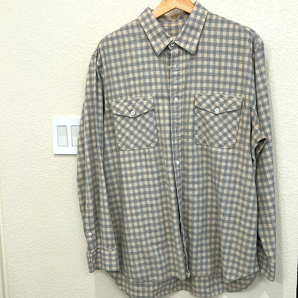 Billy Reid flannel standard fit
